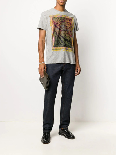 Etro floral print detail T-shirt  outlook