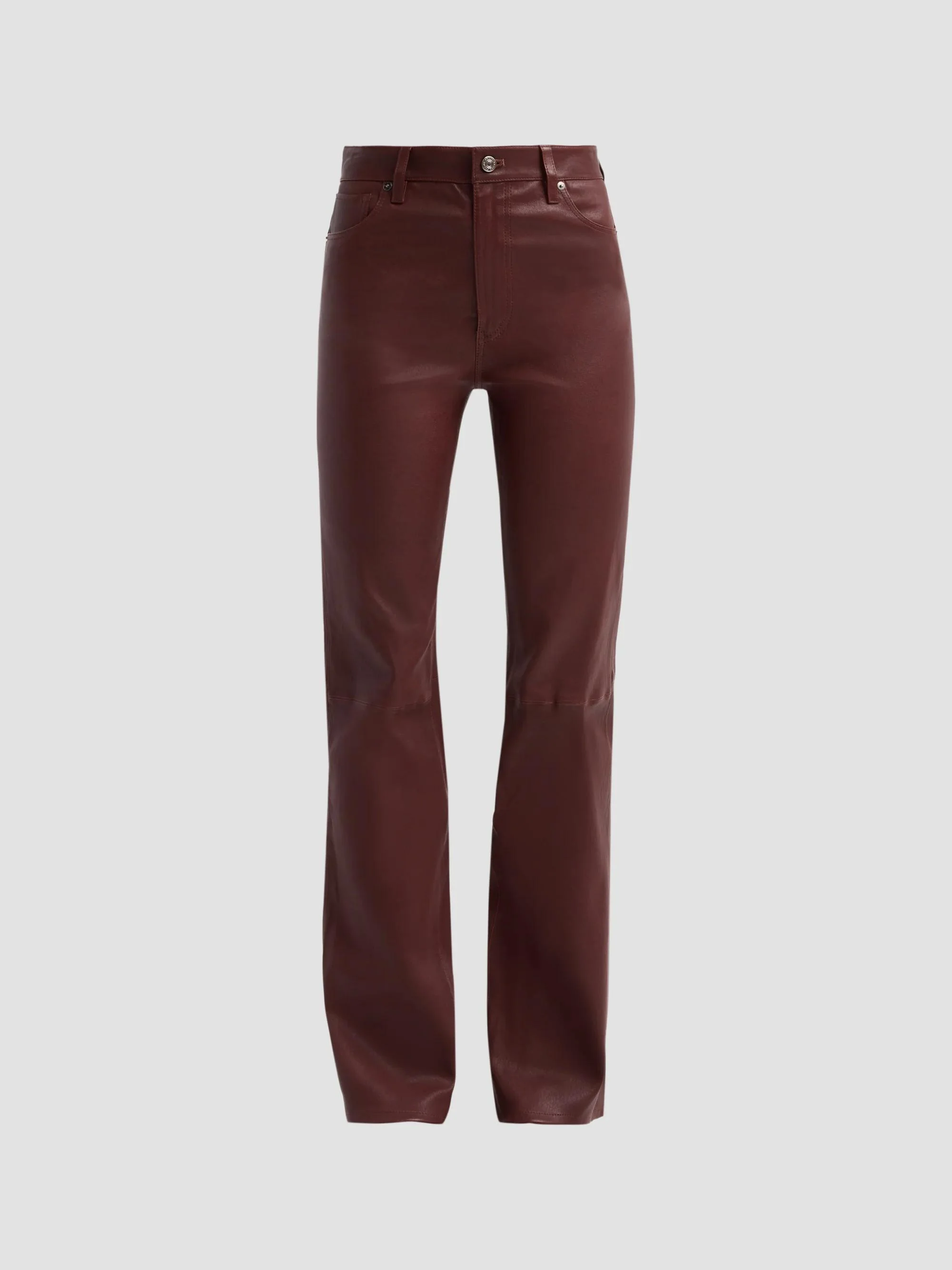 Women's Reboot Leather Straight-Leg Pants - Currant - 1