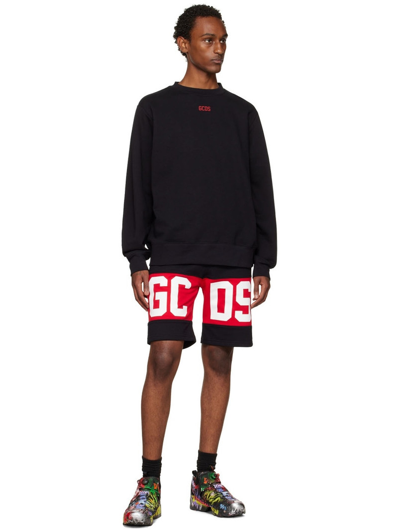 GCDS Black Basic Sweatshirt outlook