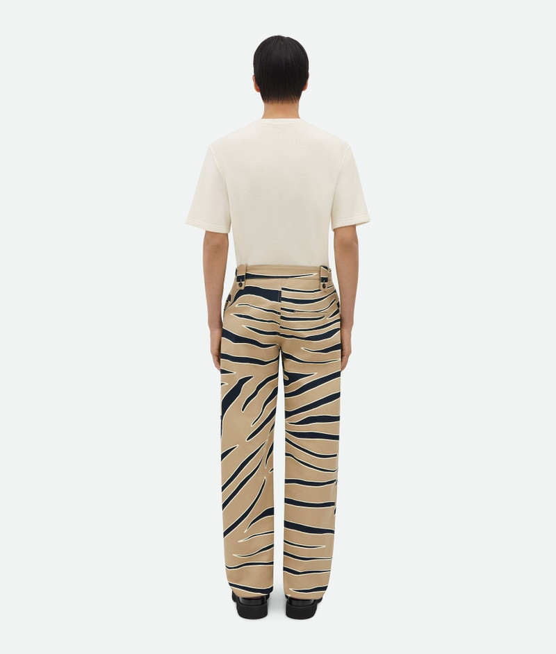 Animal Print Cotton Cargo Pants 3
