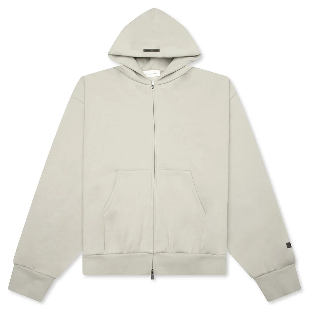 CLASSIC FLEECE ZIP-UP HOODIE - ABBEY STONE - 1