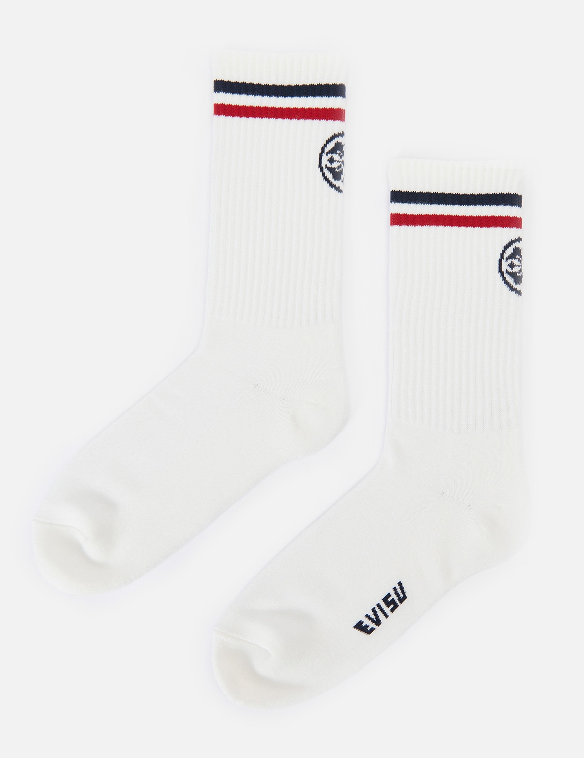 3-PACK KAMON AND STRIPE JACQUARD LONG SOCKS - 3