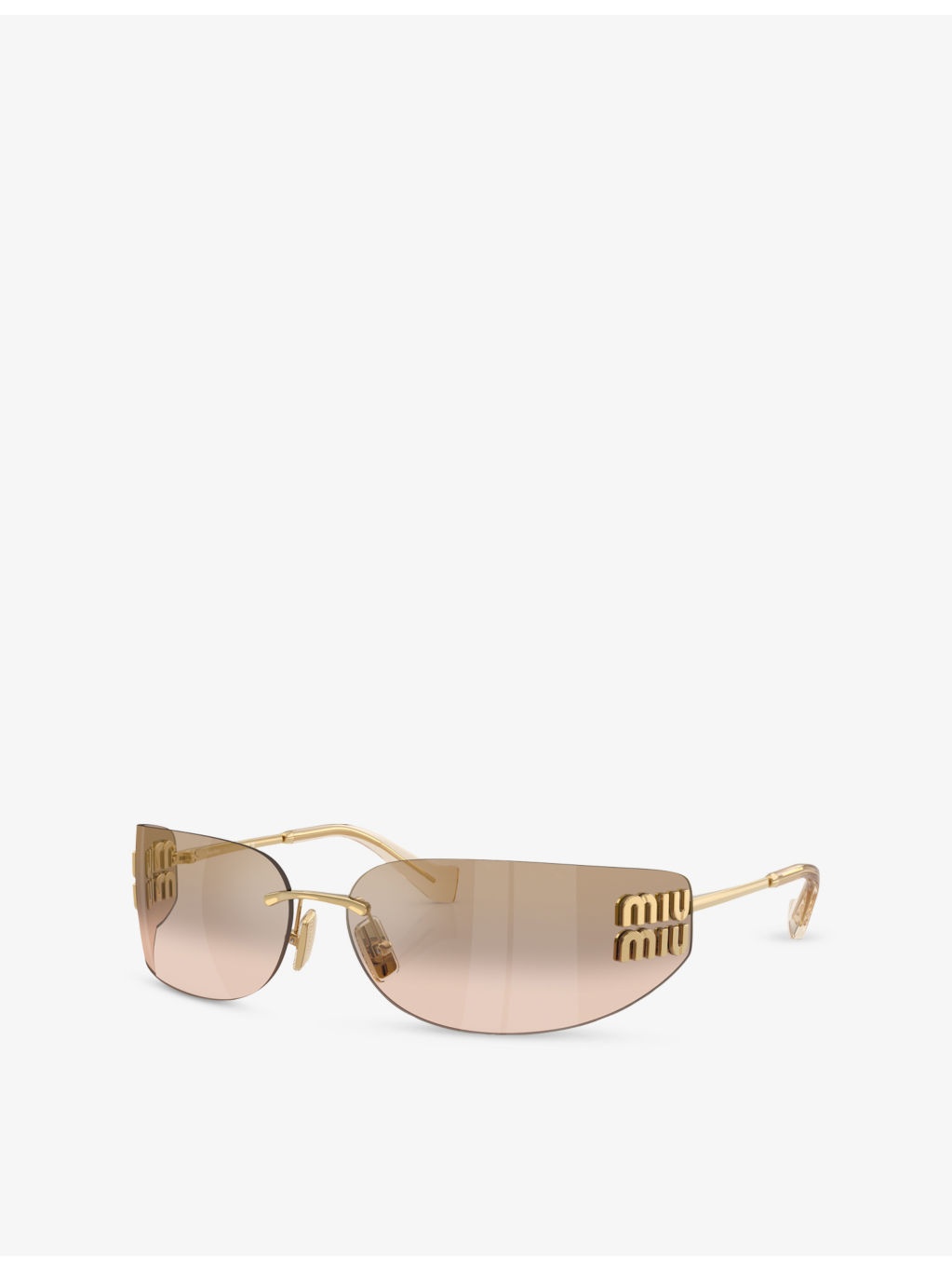 MU A51S Square-Frame Metal Sunglasses - 2