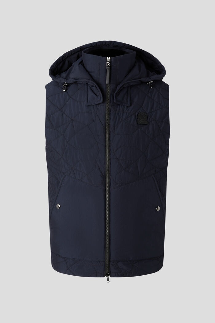 Simon Quilted waistcoat in Navy blue - 1