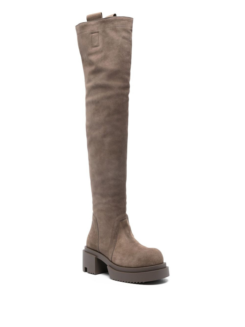 Rick Owens 70mm Wader Bogun over-the-knee boots outlook