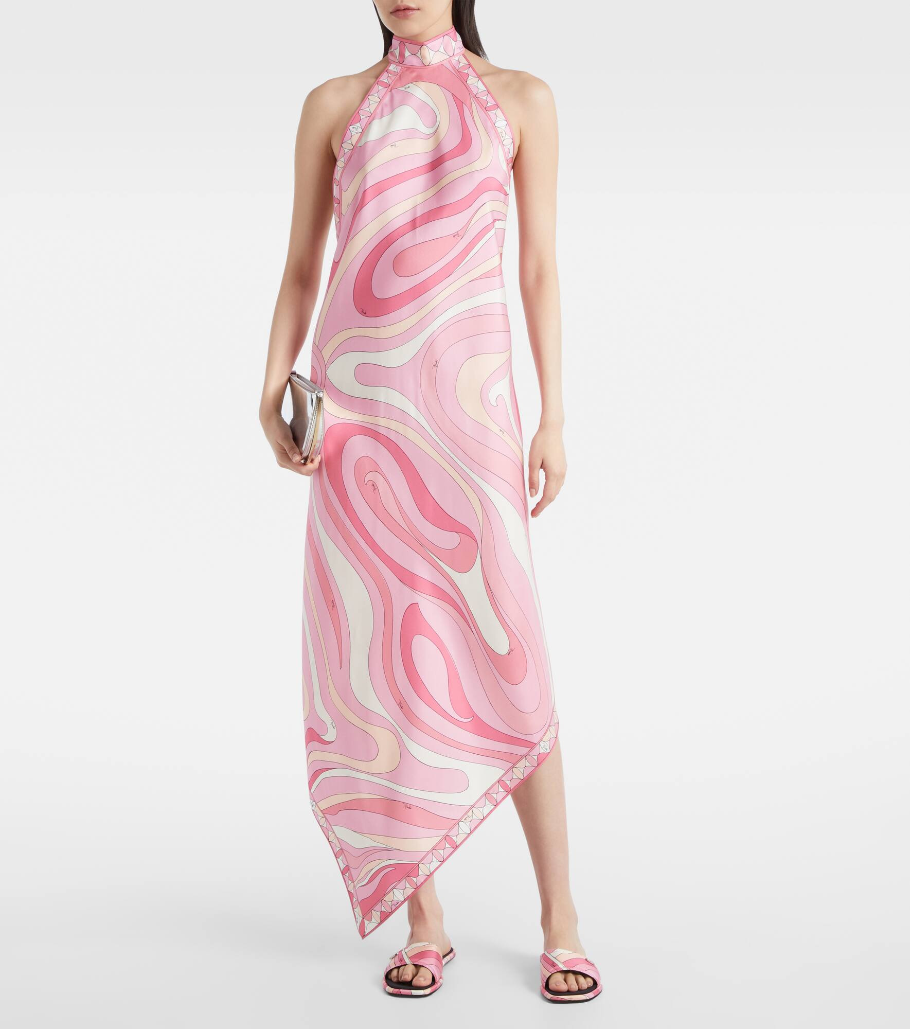 Marmo asymmetric silk maxi dress - 2