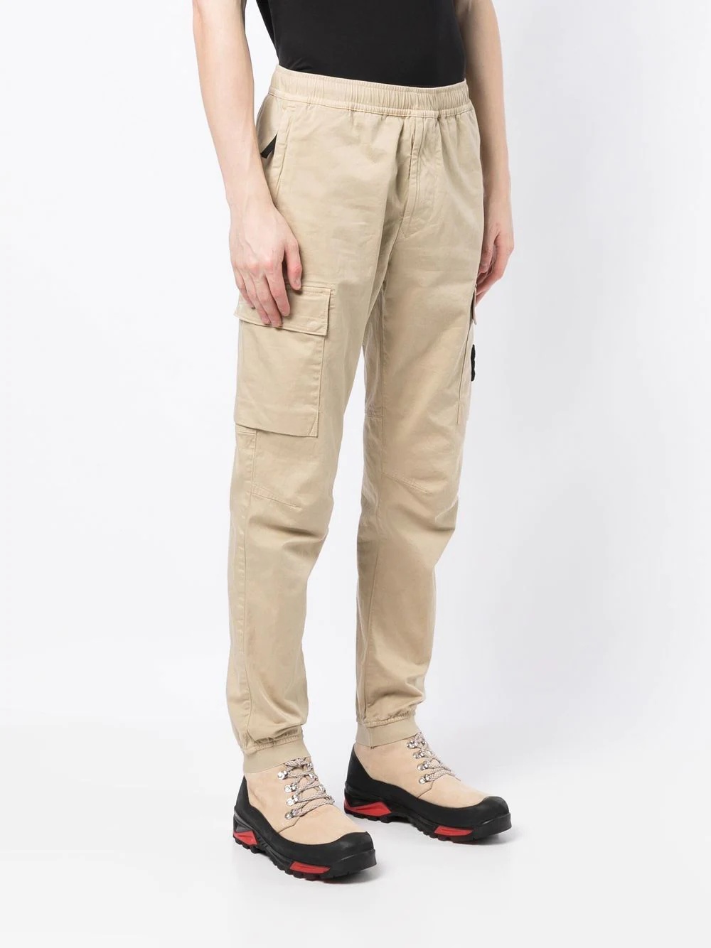 tapered-leg cargo trousers - 3