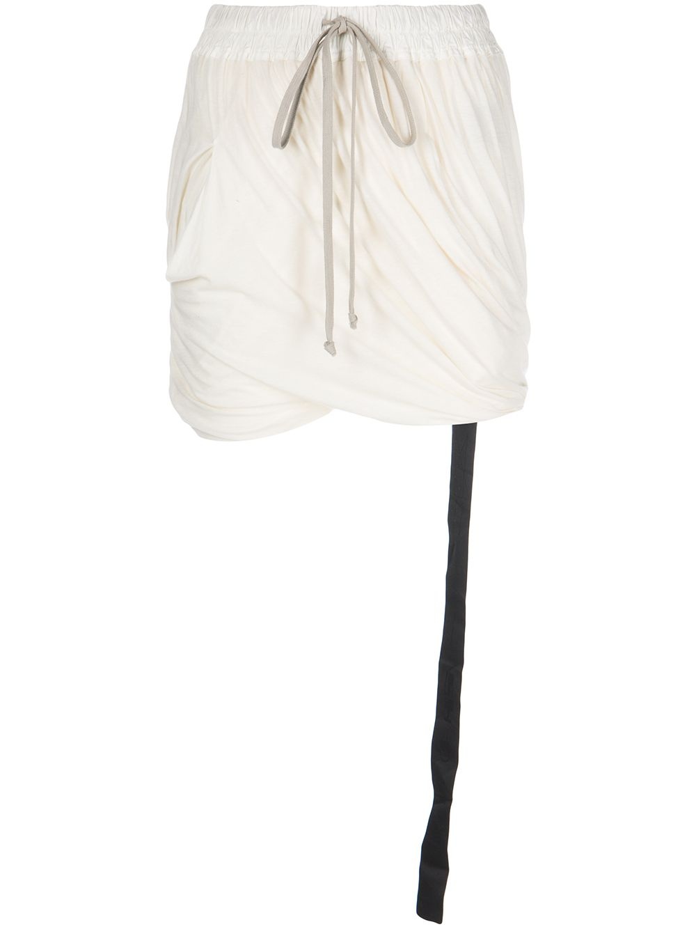 drawstring gathered shorts - 1