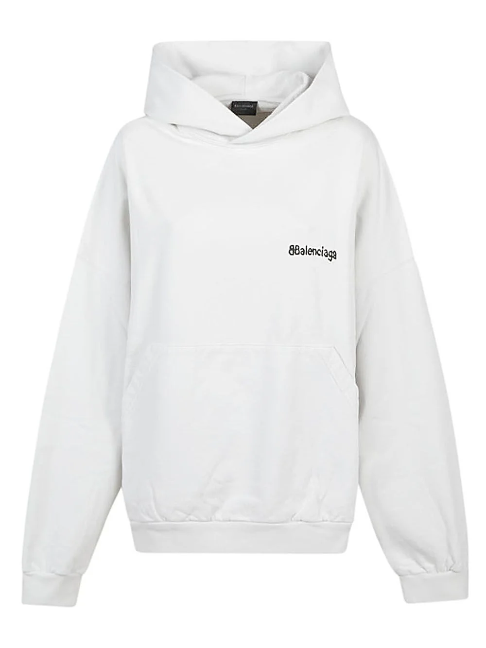Balenciaga BB Corp Cotton Hoodie 'White' 713677TOVP19081 - 1