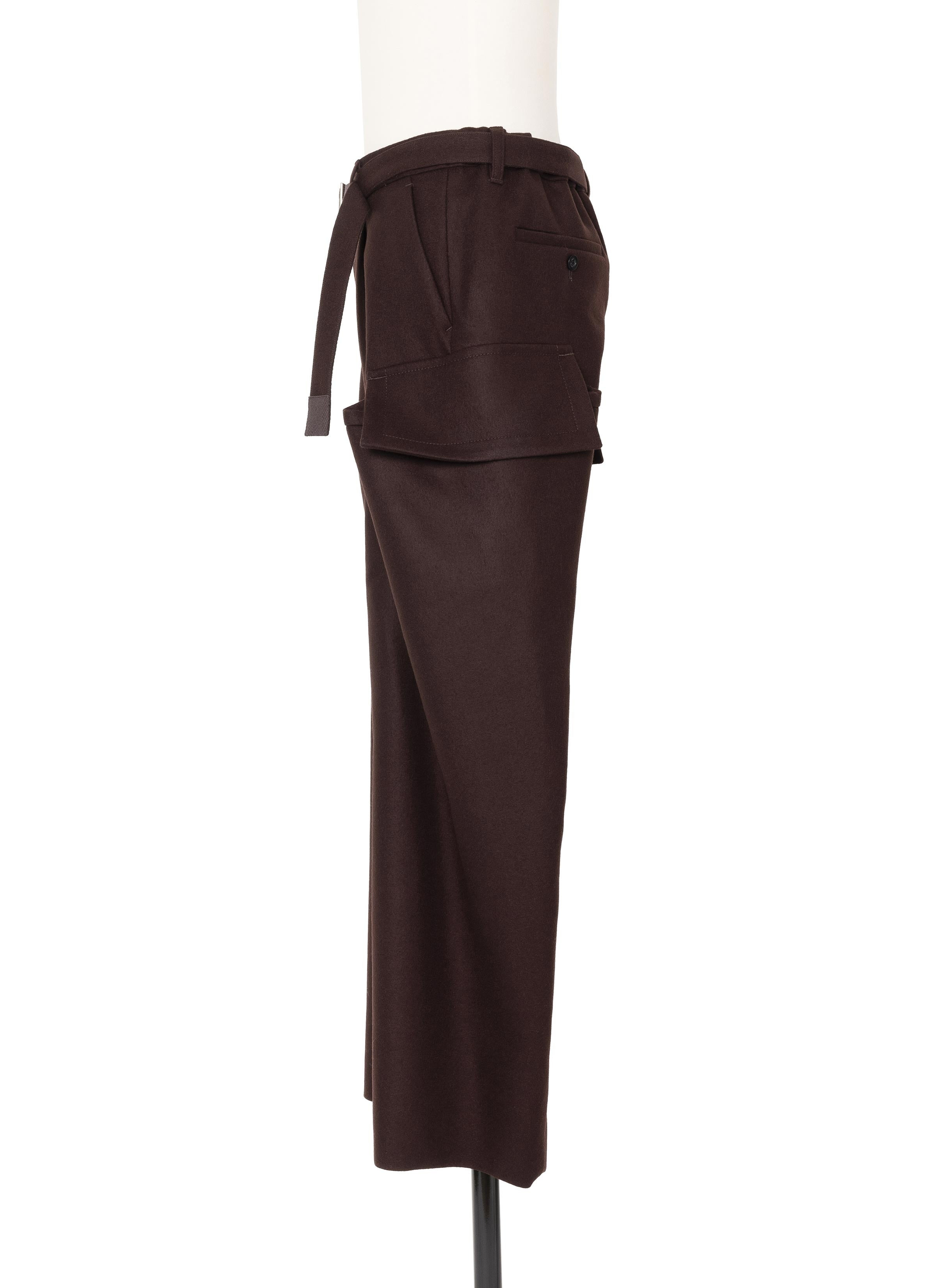 Wool Melton Pants - 4