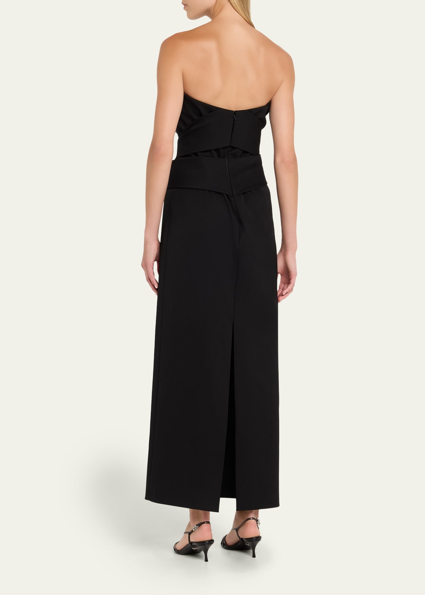 Sleeveless Bow Detail Gown - 3