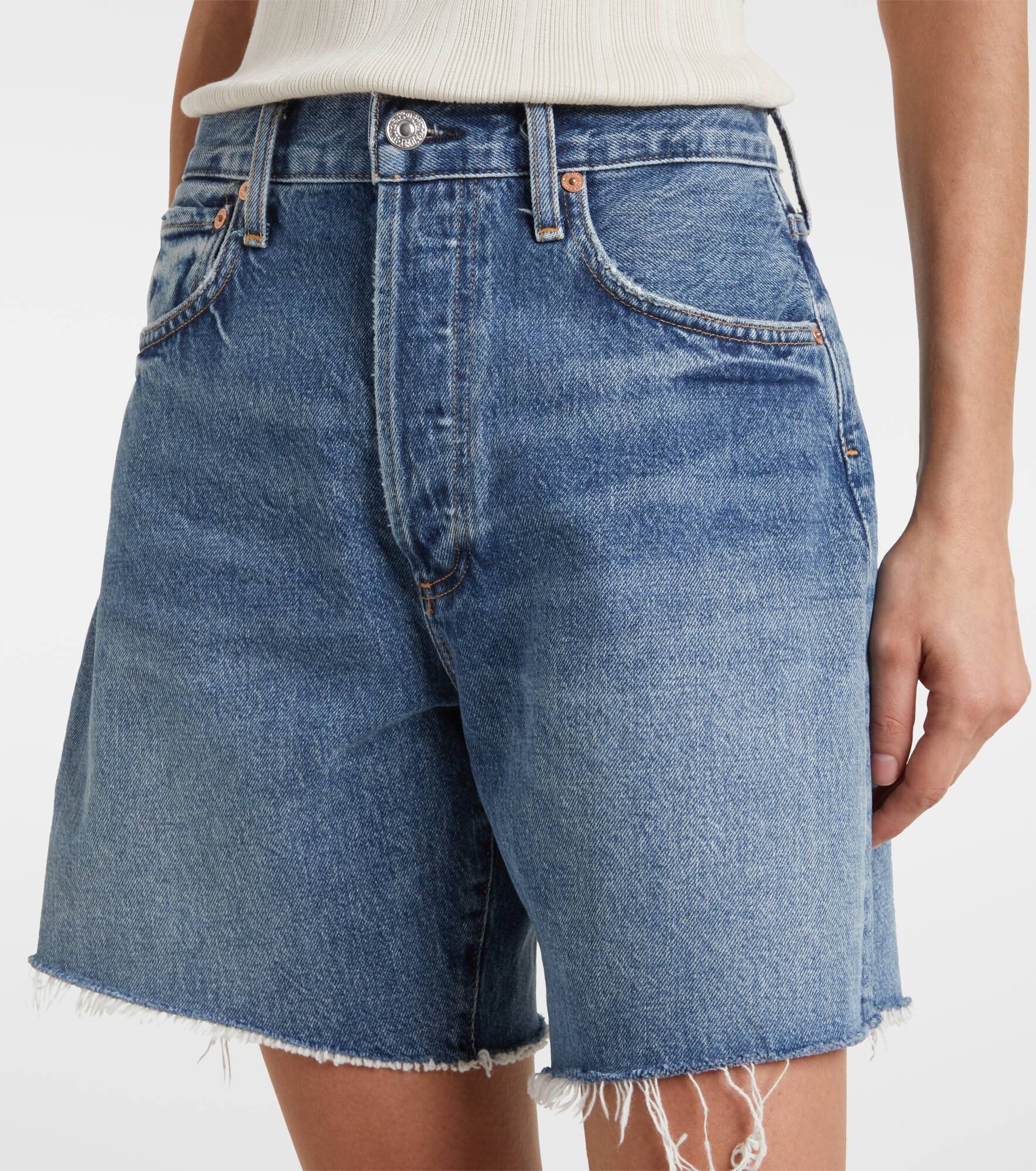 Marlow Long denim shorts - 4