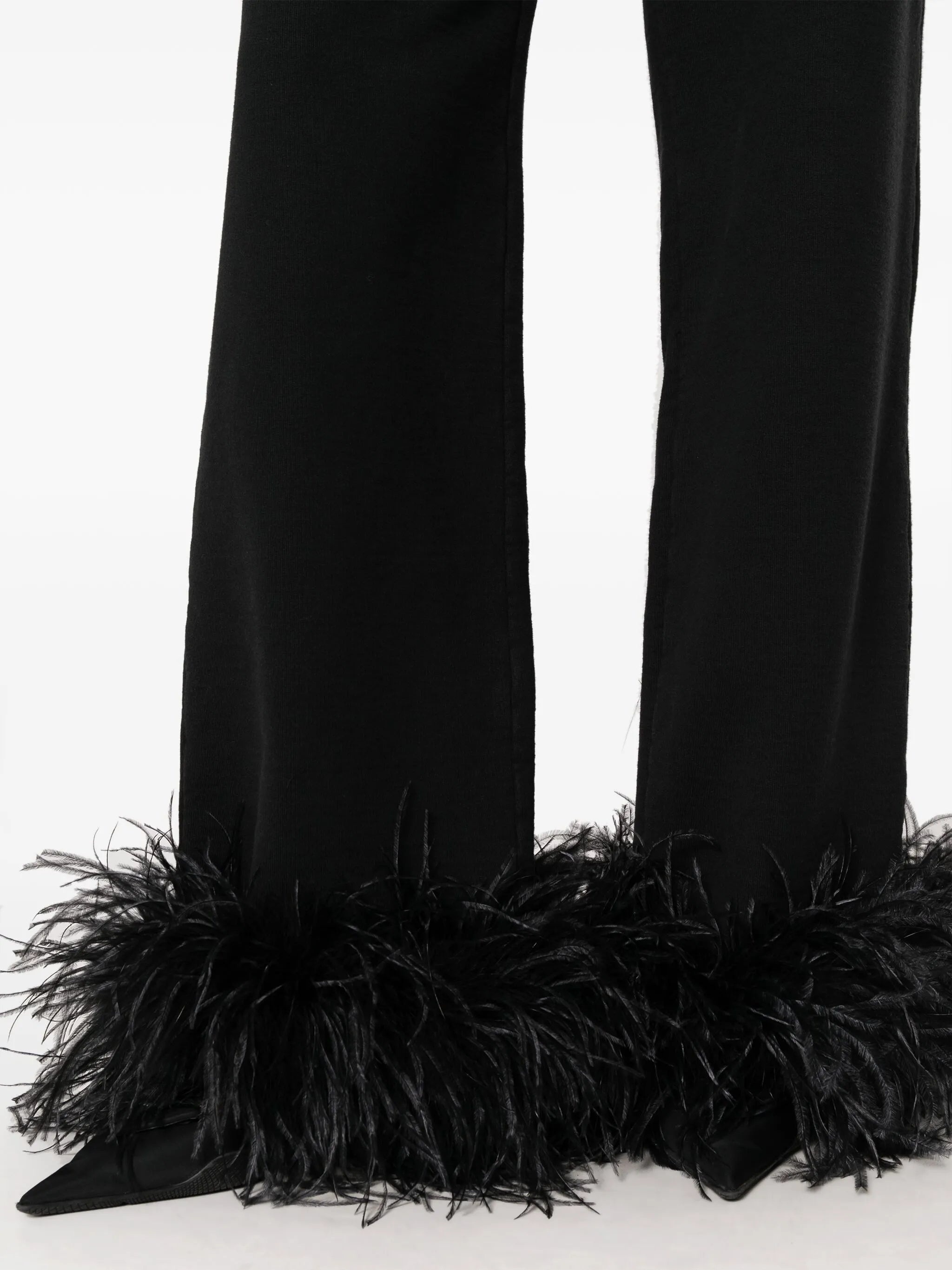 Feather-trim Fleece Track Pants - 5