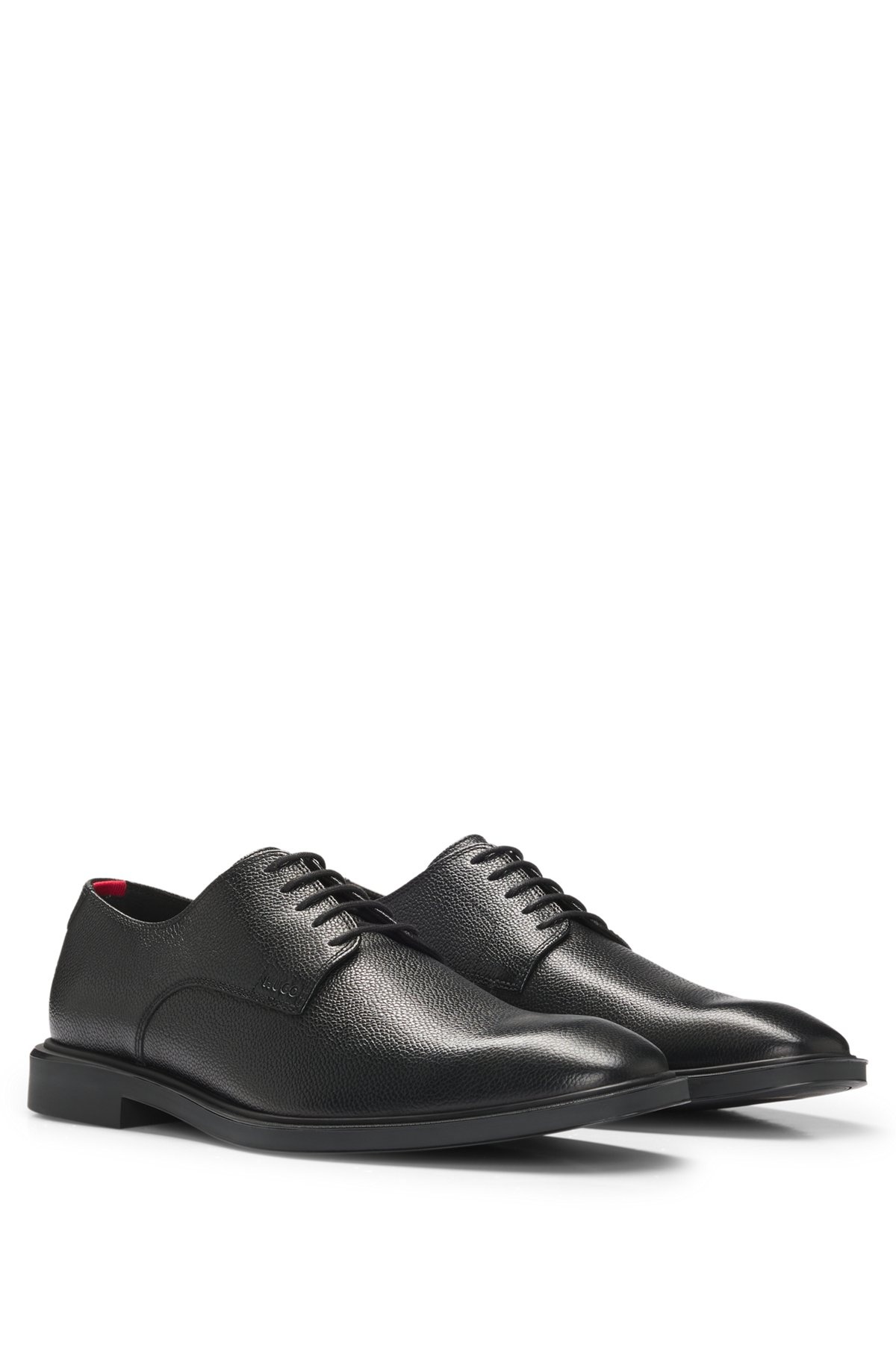 DERBY SHOES IN GRAINED LEATHER - 2