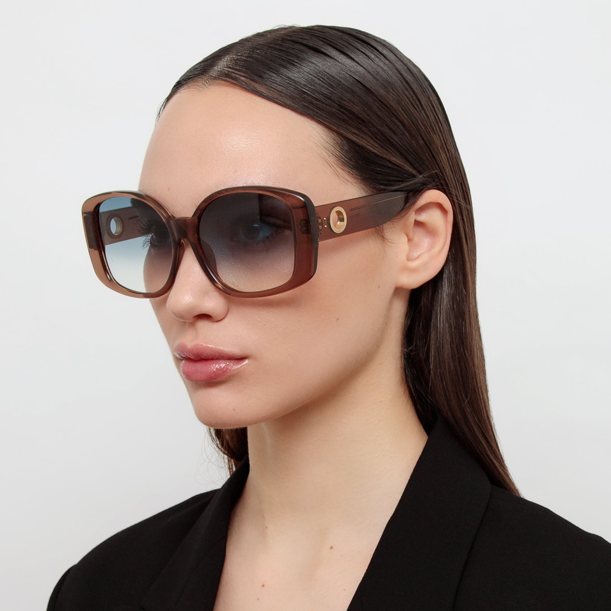 Venus Oversize Sunglasses in Aqua - 2