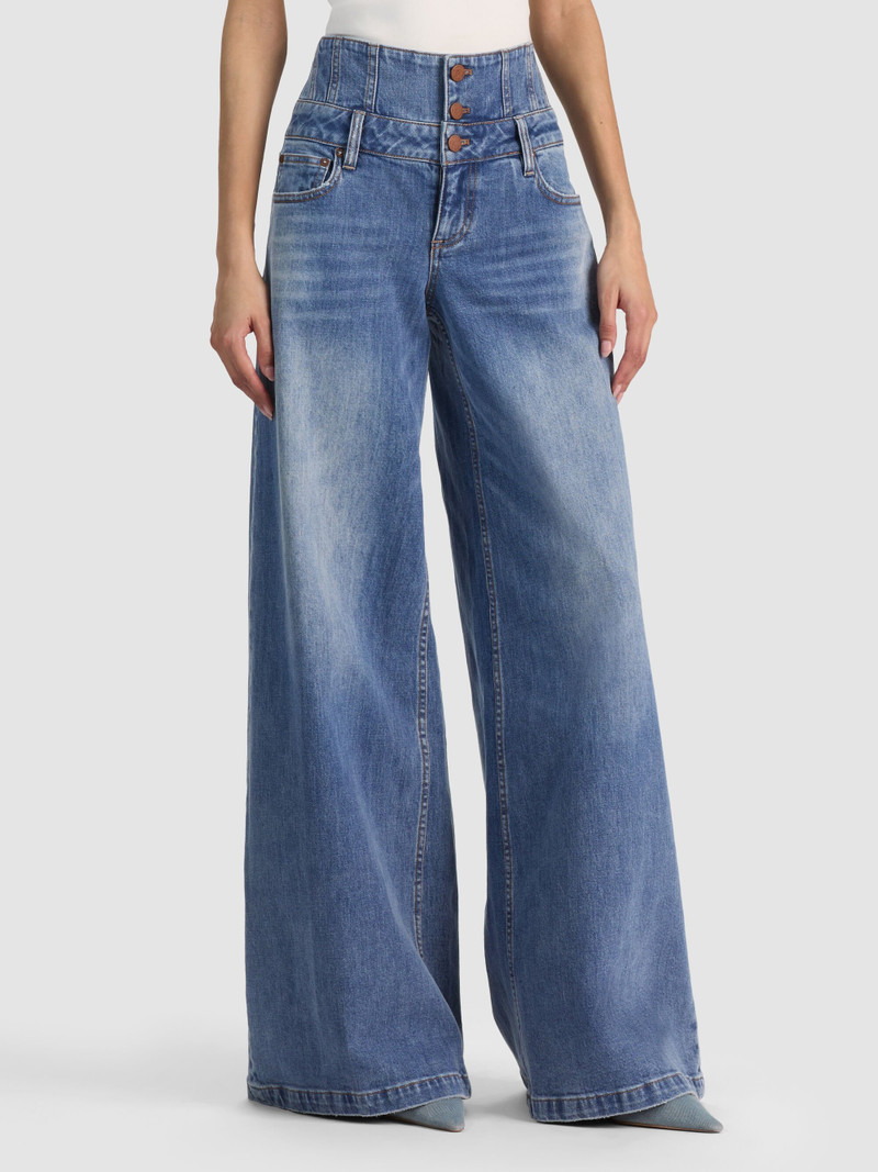 WHIT ULTRA HIGH BUTTON FRONT JEAN 2