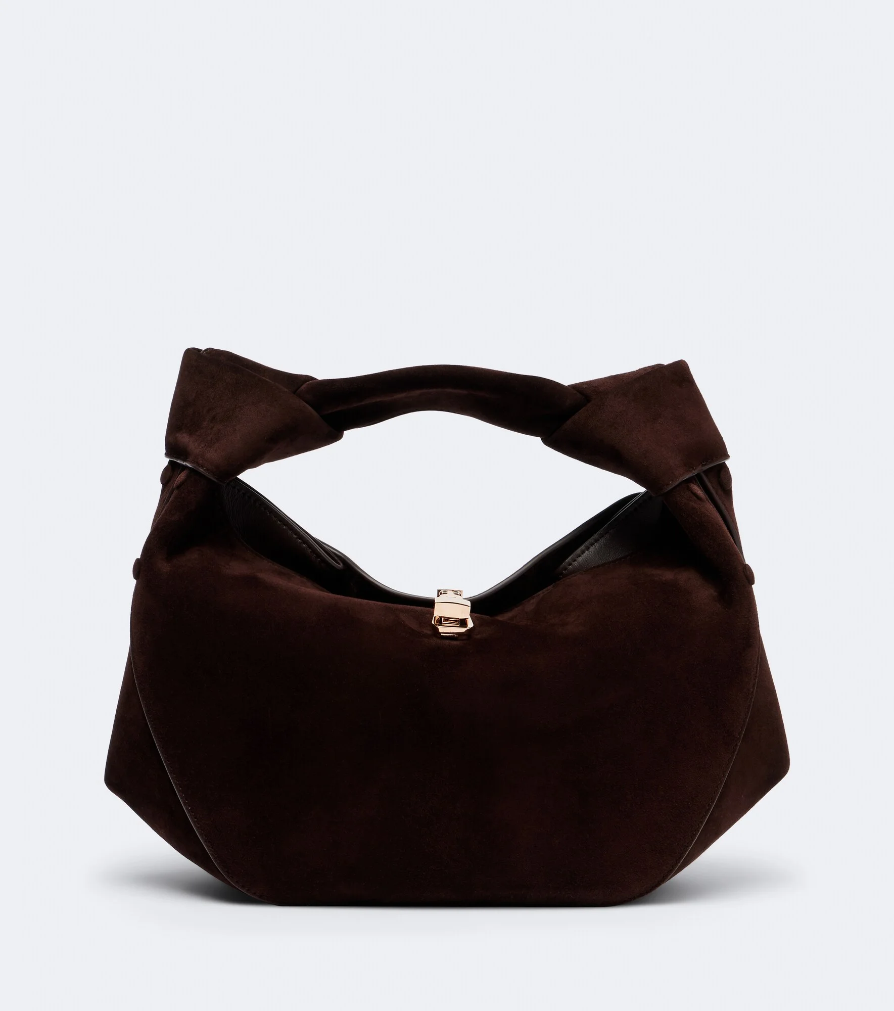 Antonia Mini suede top handle bag - 1