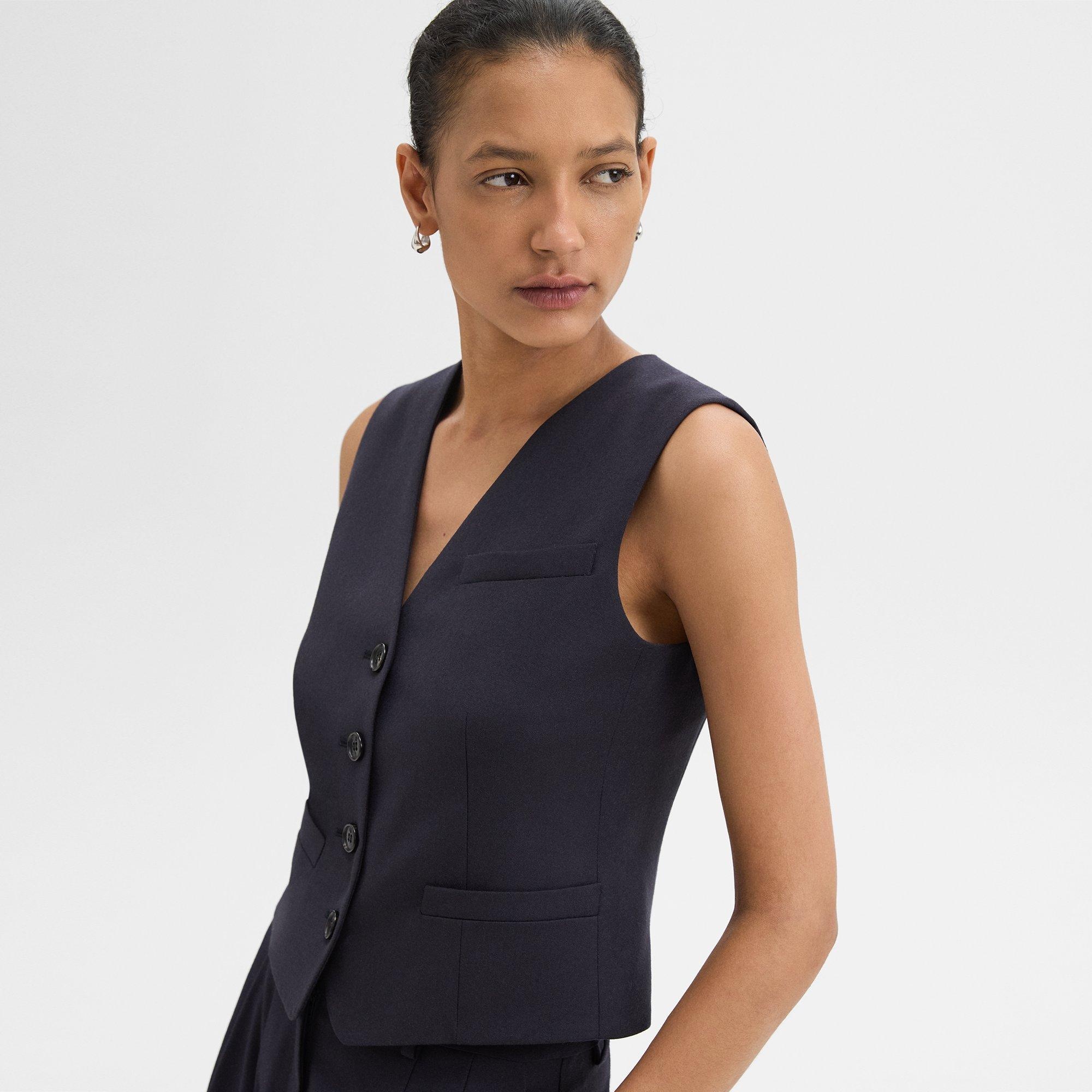Slim Vest in Sleek Flannel - 5