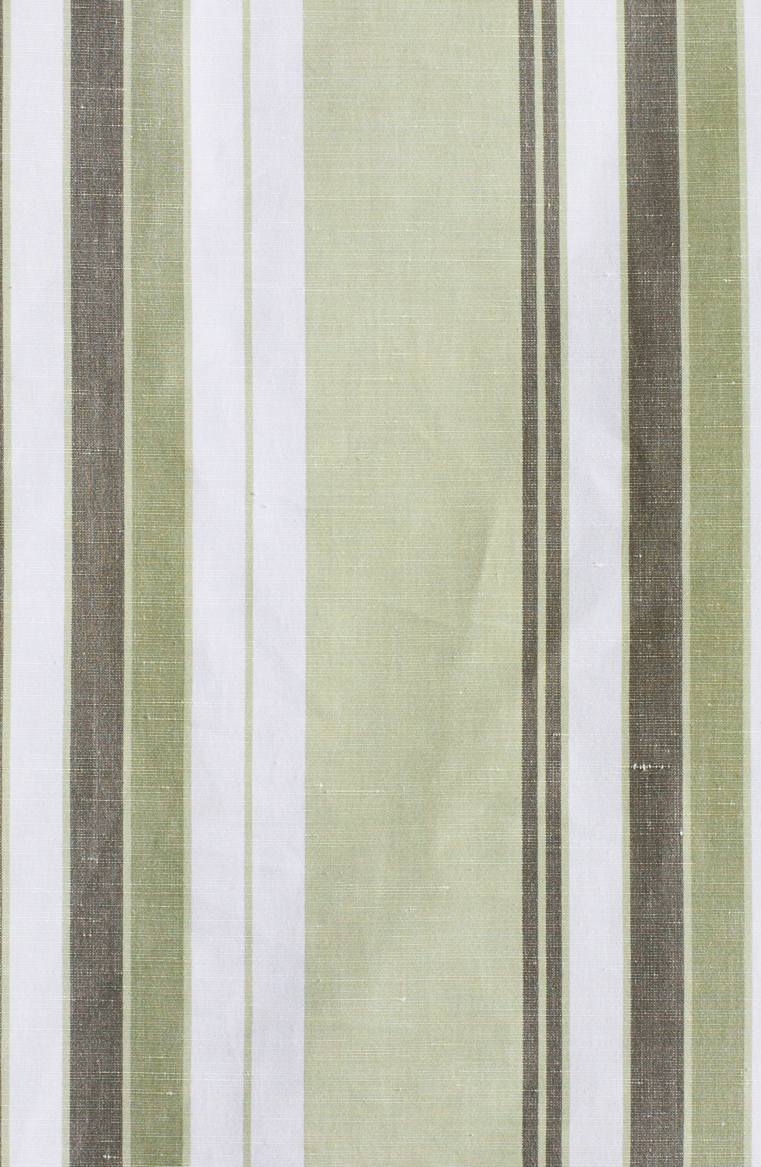 Bottega Veneta Stripe Cotton & Linen Button-Up Shirt in Pale Green/White at Nordstrom - 7
