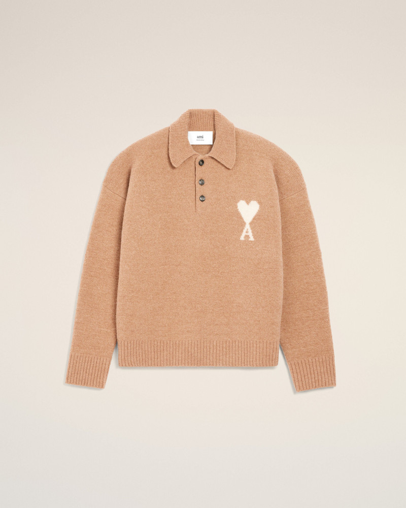 BROWN ALPACA AMI DE COEUR POLO 1