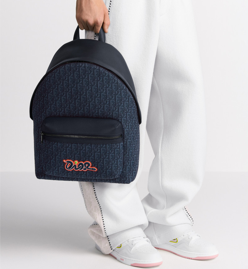 DIOR AND KAWS Rider 2.0 Zipped Backpack 4