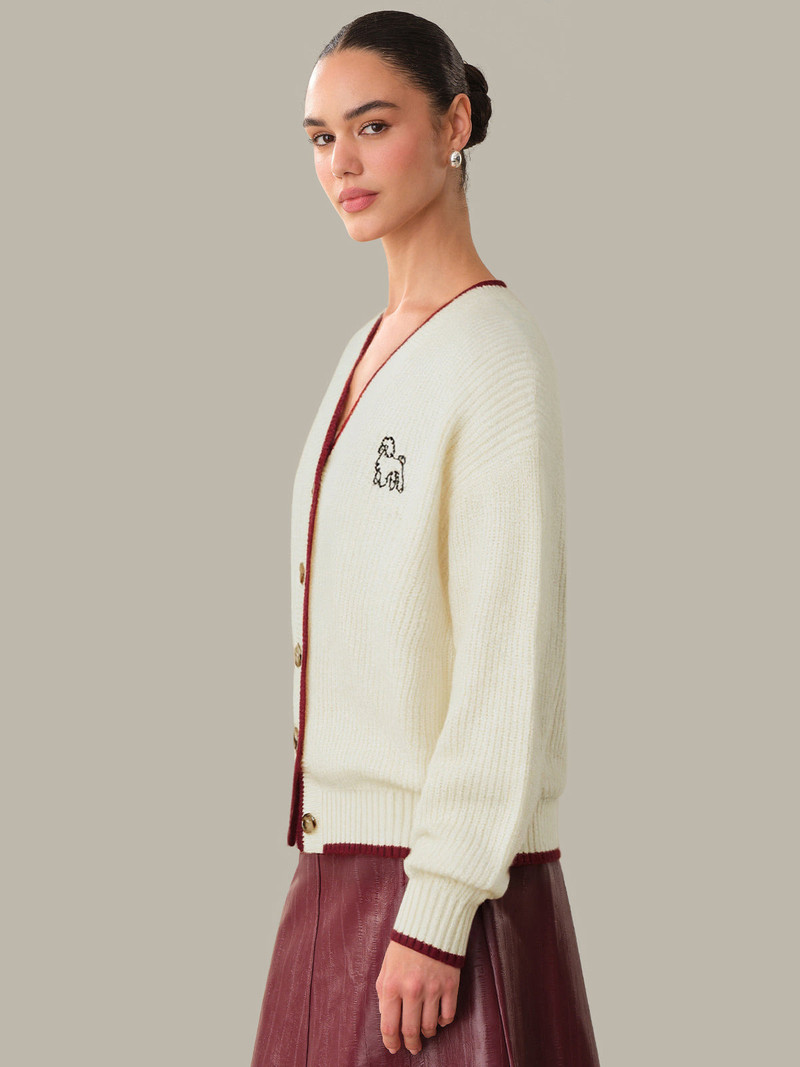 525 america Bennie: 100% Cashmere Poodle Cardigan outlook