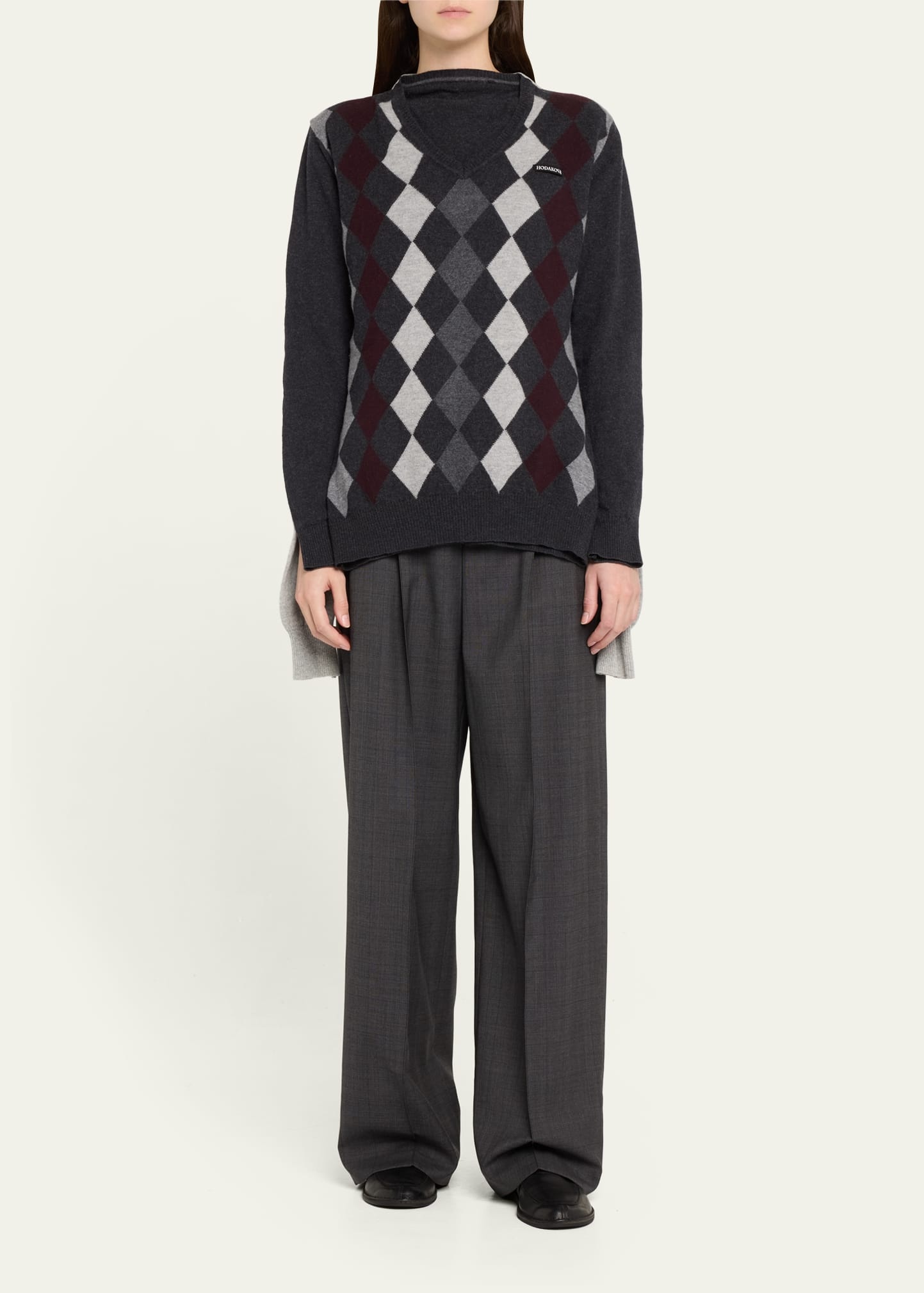 Knitted Double Sweater - 2