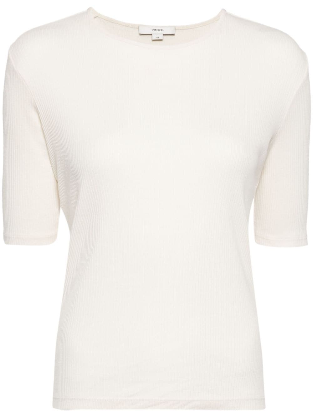 cotton ribbed T-shirt - 1