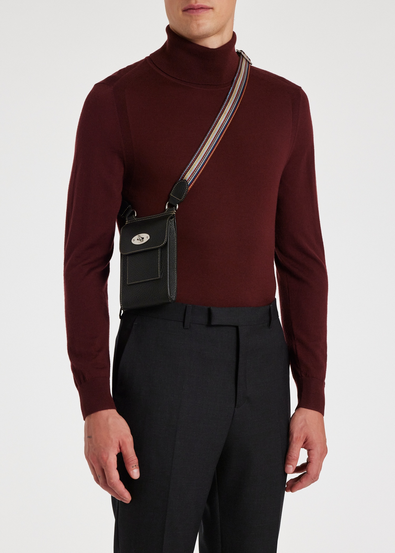 Mulberry x Paul Smith - Black Mini Antony Bag - 11