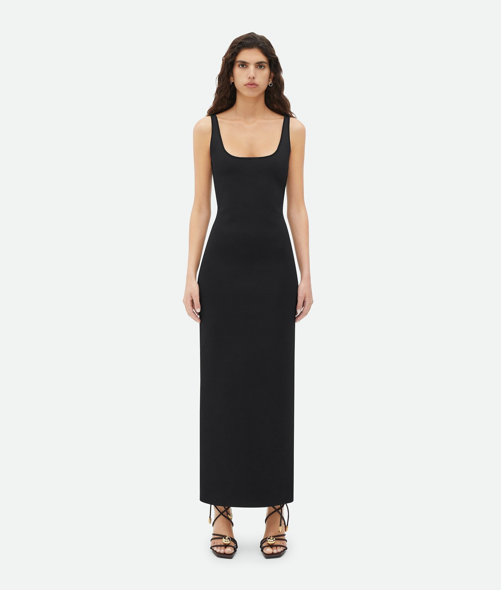 Compact Viscose Long Dress - 1