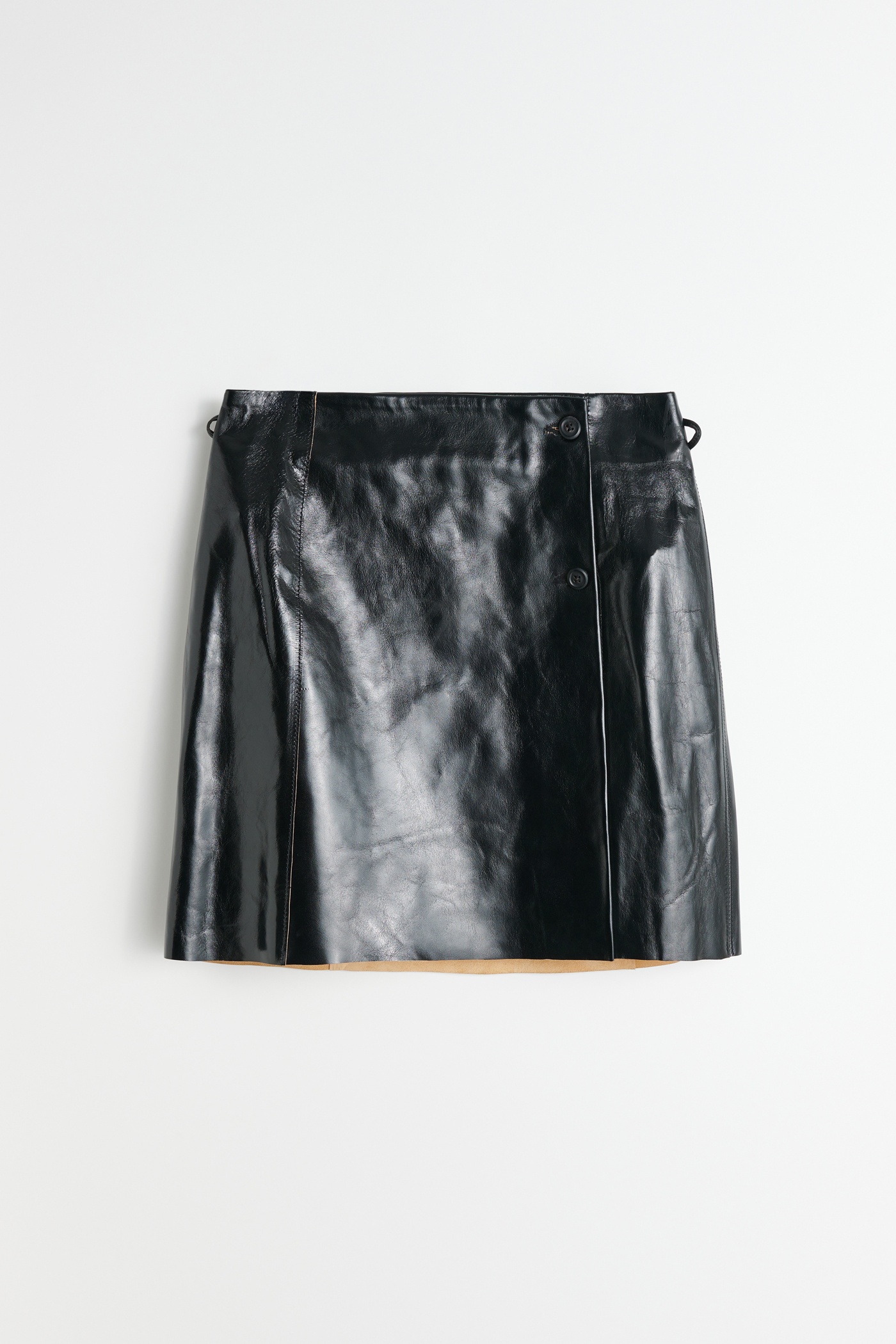 Short Sarong True Dye Black Leather - 1