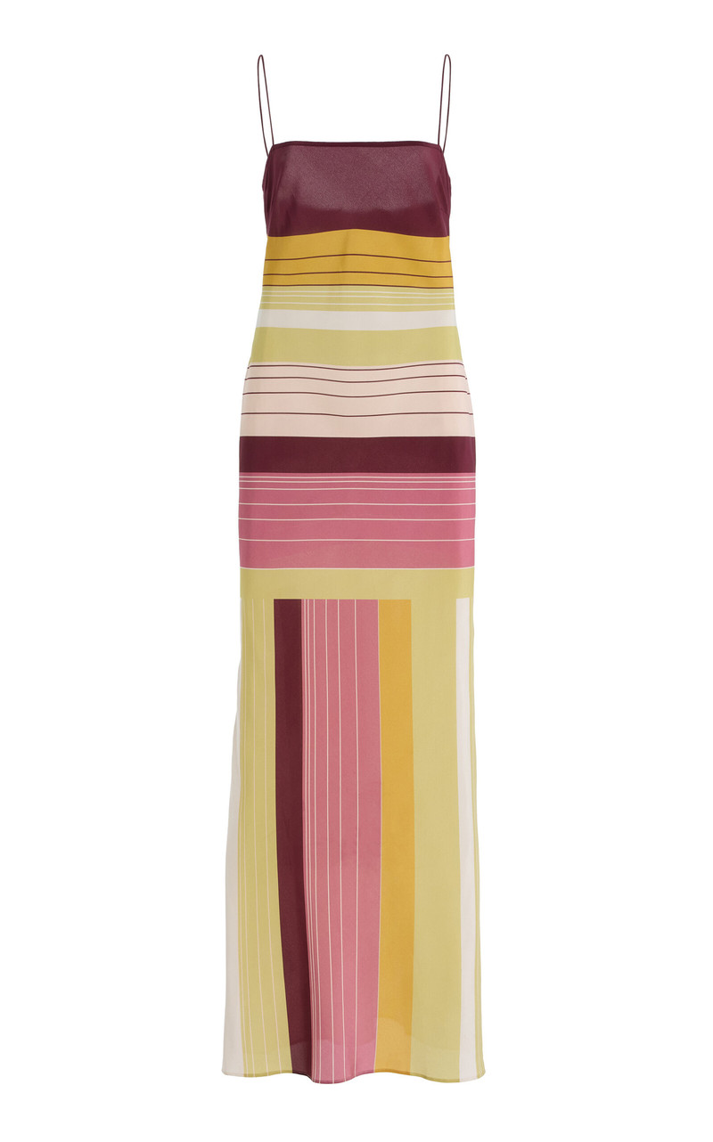 Fontana Silk Slip Maxi Dress multi 1