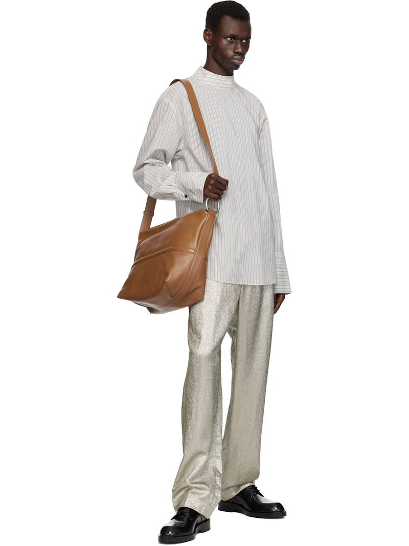 Dries Van Noten Gray Turtleneck Shirt outlook