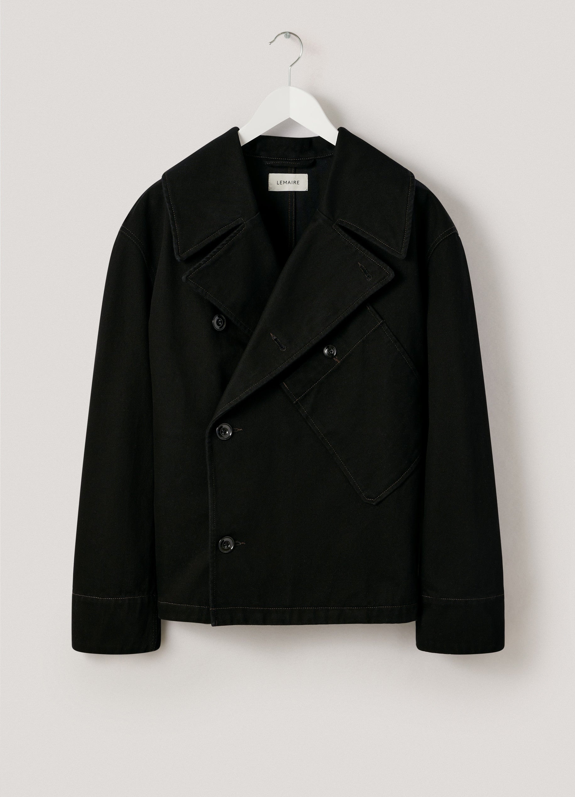 Lemaire DISPATCH JACKET BLACK DENIM | REVERSIBLE