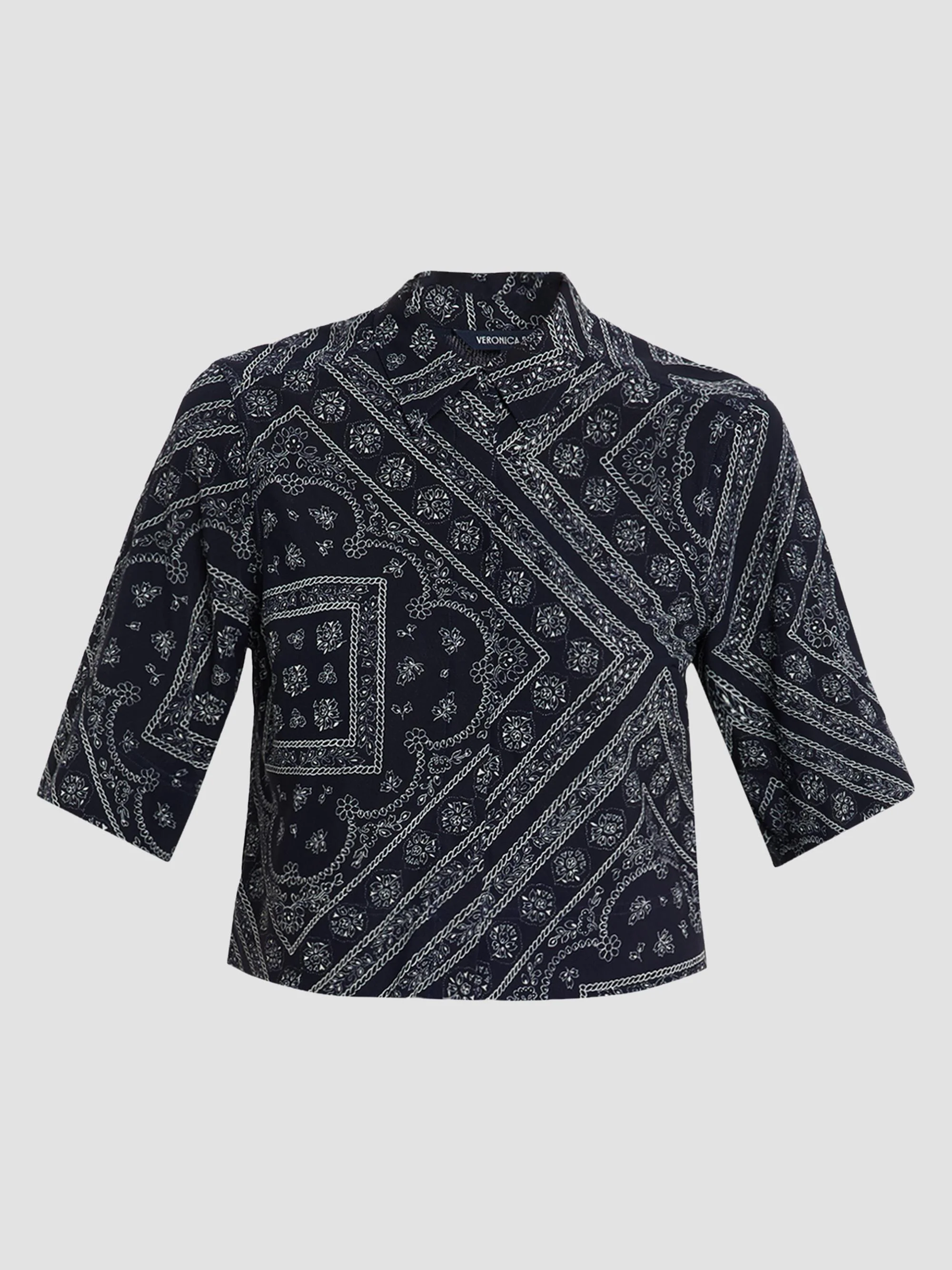 Women's Leandra Printed Top - Navy Dove - 1