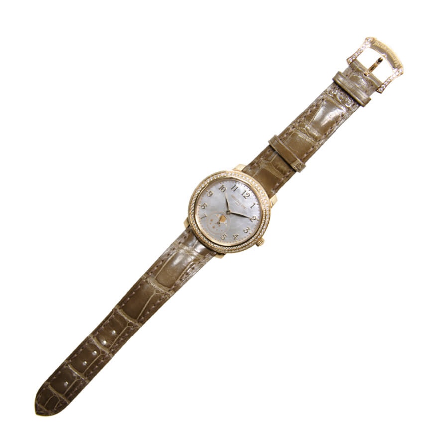 Patek Philippe Complications Mother of Pearl Dial Taupe Leather Ladies Watch 4968R-001 - 3