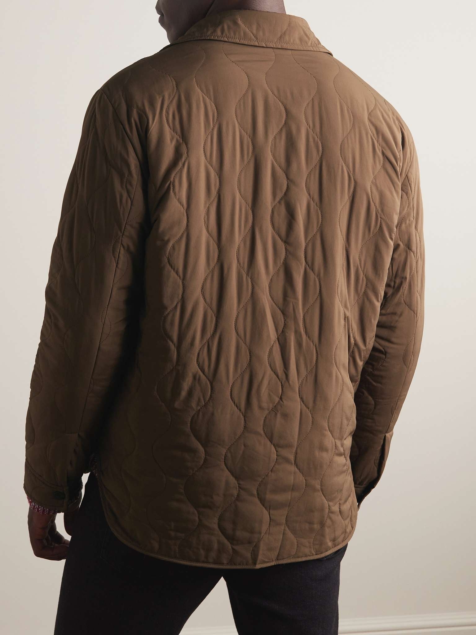 Logo-Appliquéd Quilted Padded Shell Jacket - 4