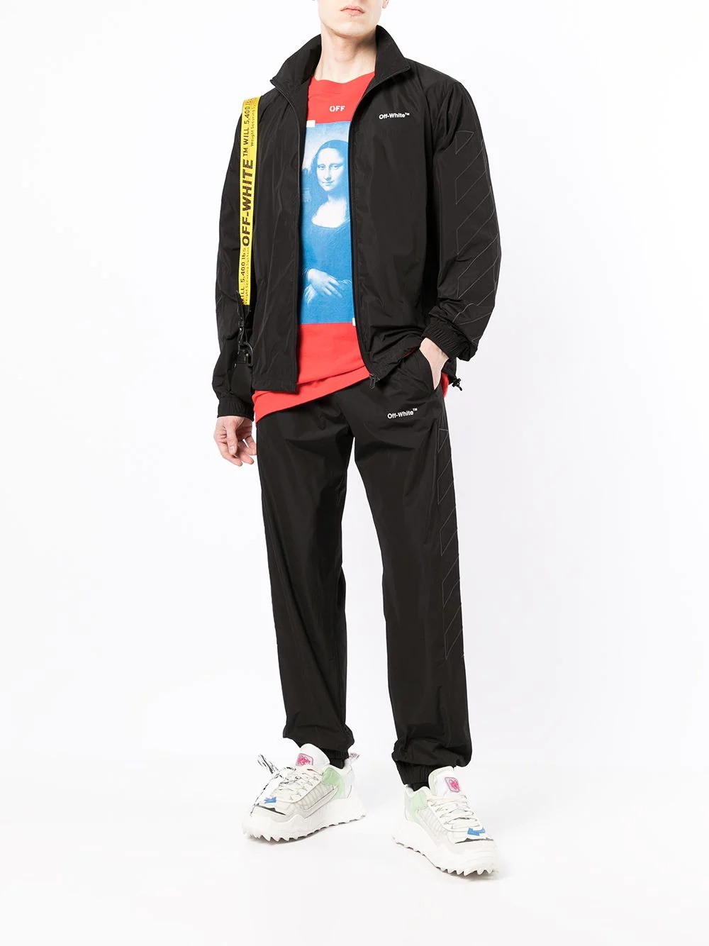 Diag-stripe logo track pants - 2