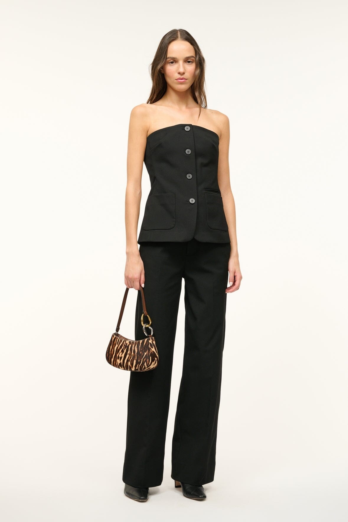 STAUD OLLIE BAG LADY LEOPARD CACAO - 4