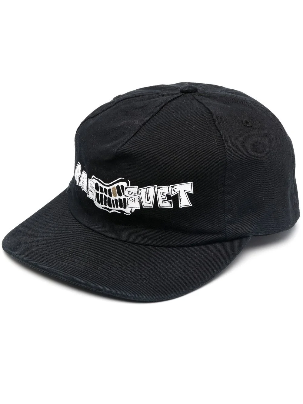 motif print snapback cap - 1