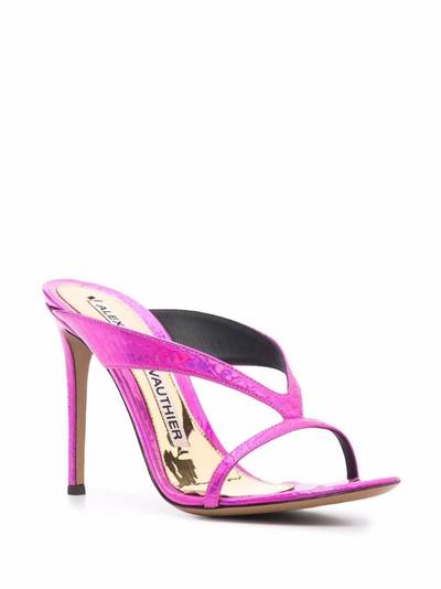 ALEXANDRE VAUTHIER strappy crocodile-effect 110mm sandals outlook