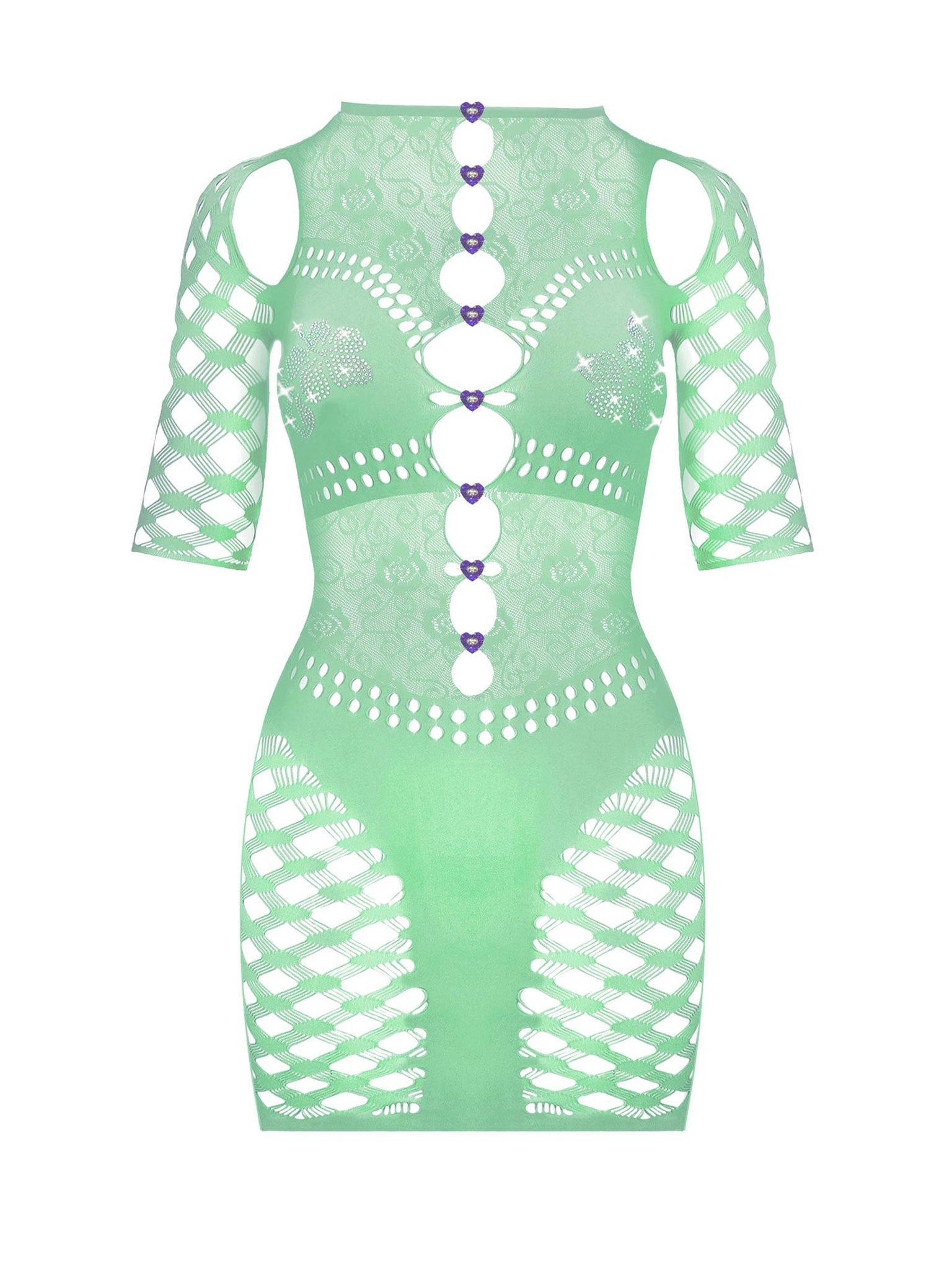 LOLA DRESS MALACHITE GREEN - 1