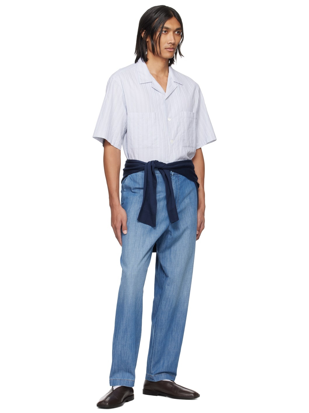 Blue Faded Jeans - 4