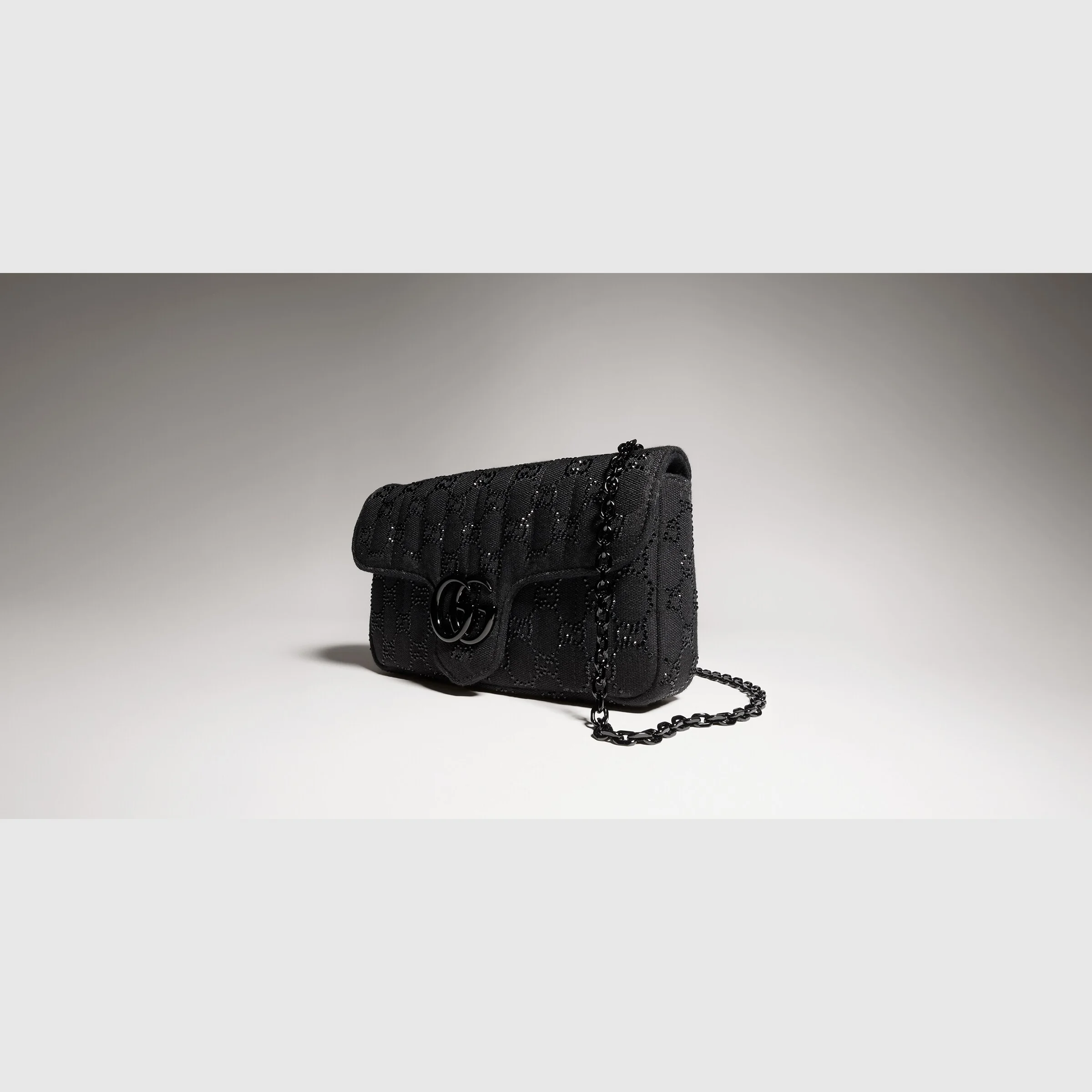 Jetset GG Marmont crystal small shoulder bag - 1