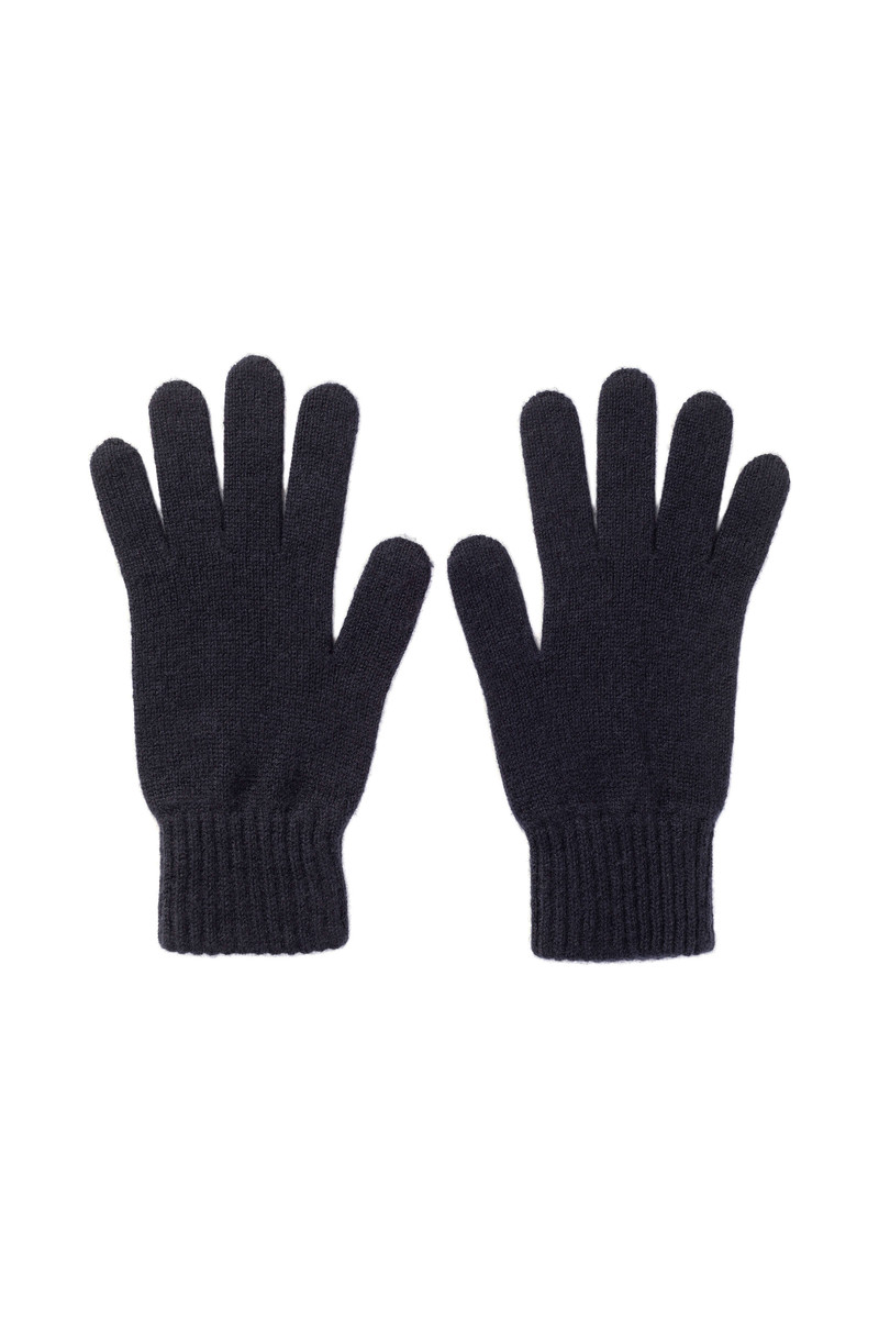 Men's Cashmere Navy Gloves 1