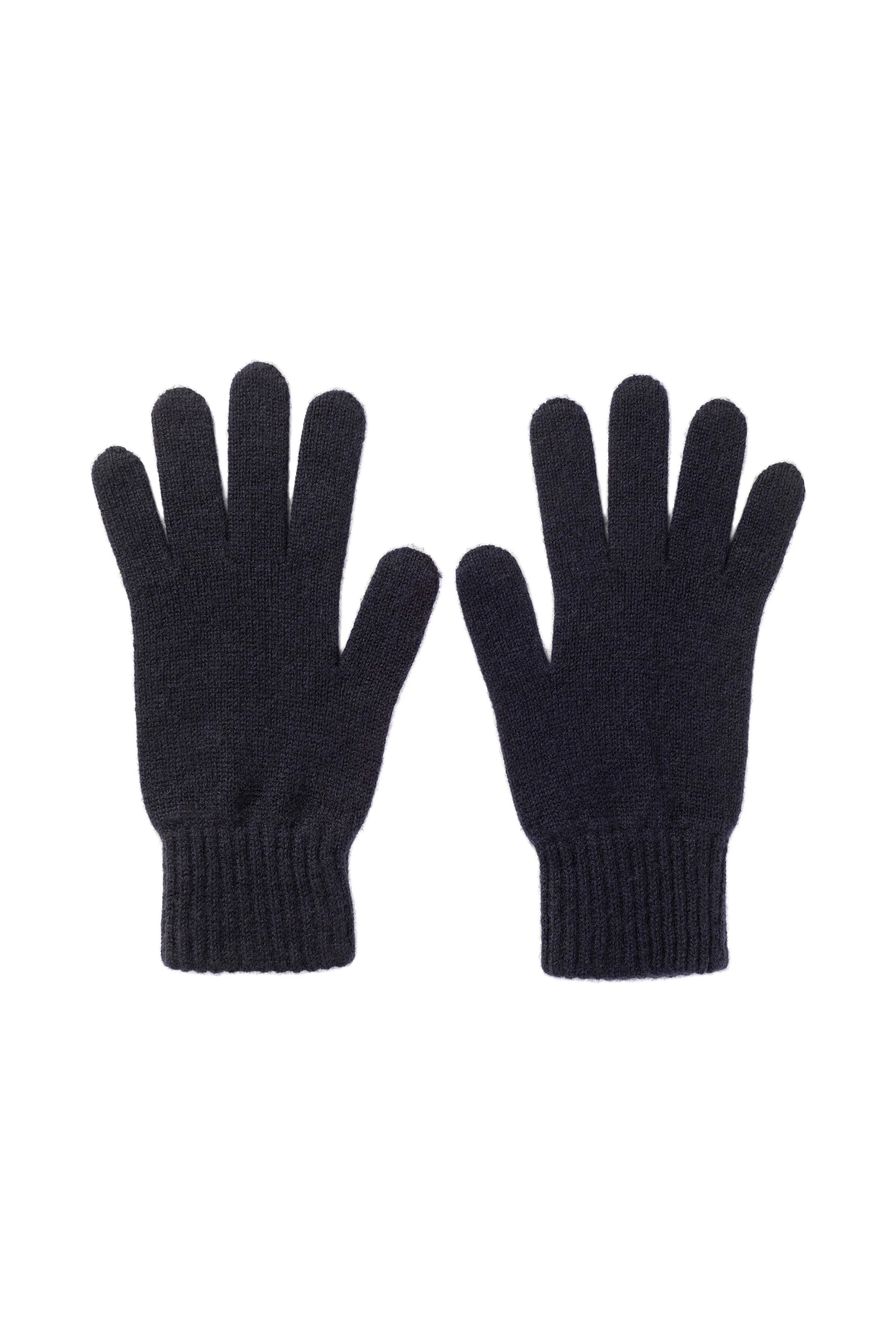 Men's Cashmere Navy Gloves - 1