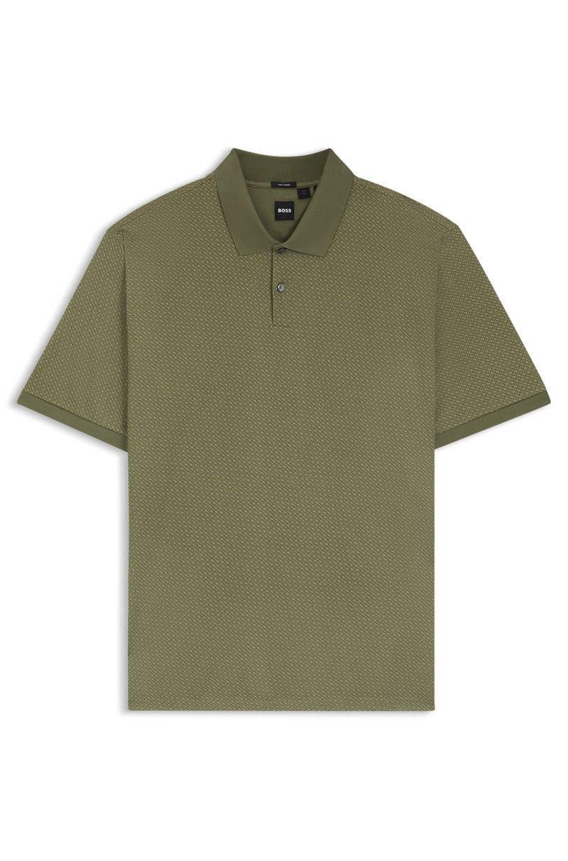 MERCERIZED-COTTON POLO SHIRT WITH PRINTED MONOGRAMS 1