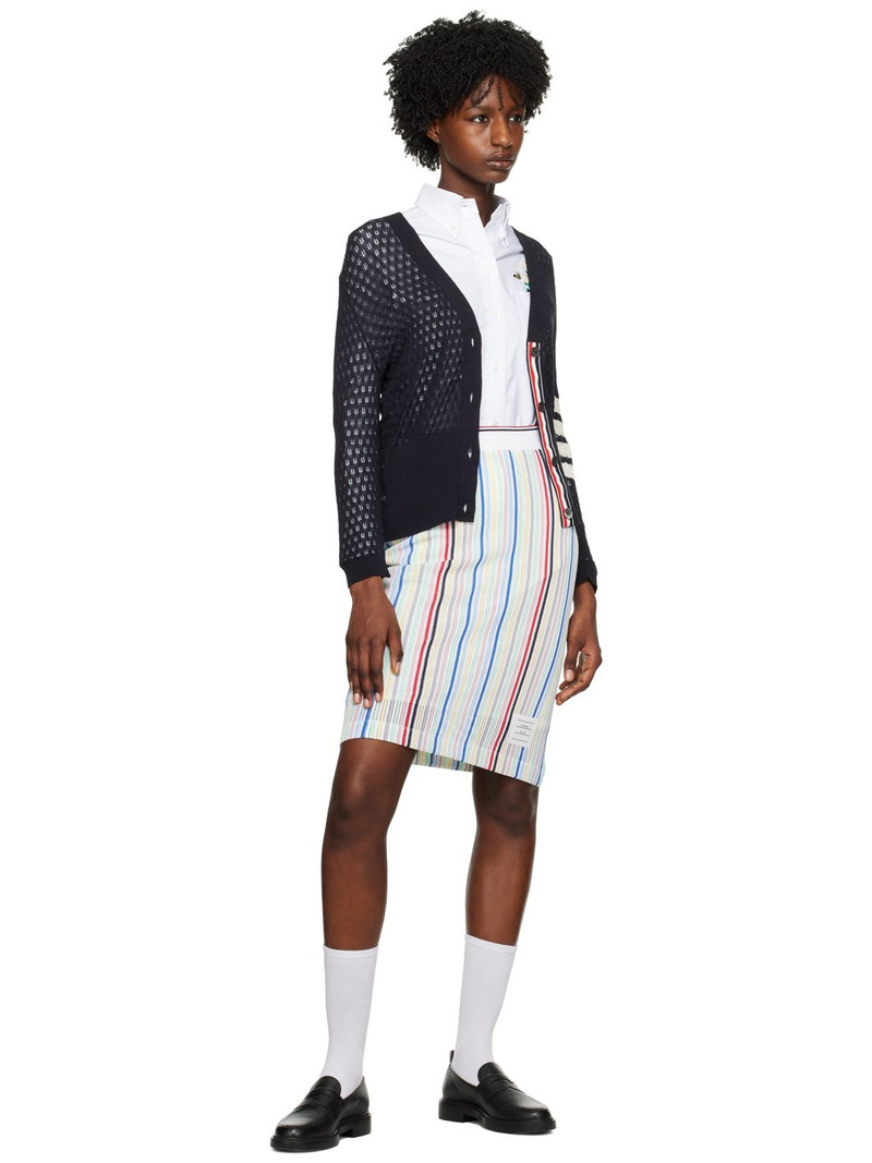 Thom Browne Multicolor Striped Midi Skirt outlook