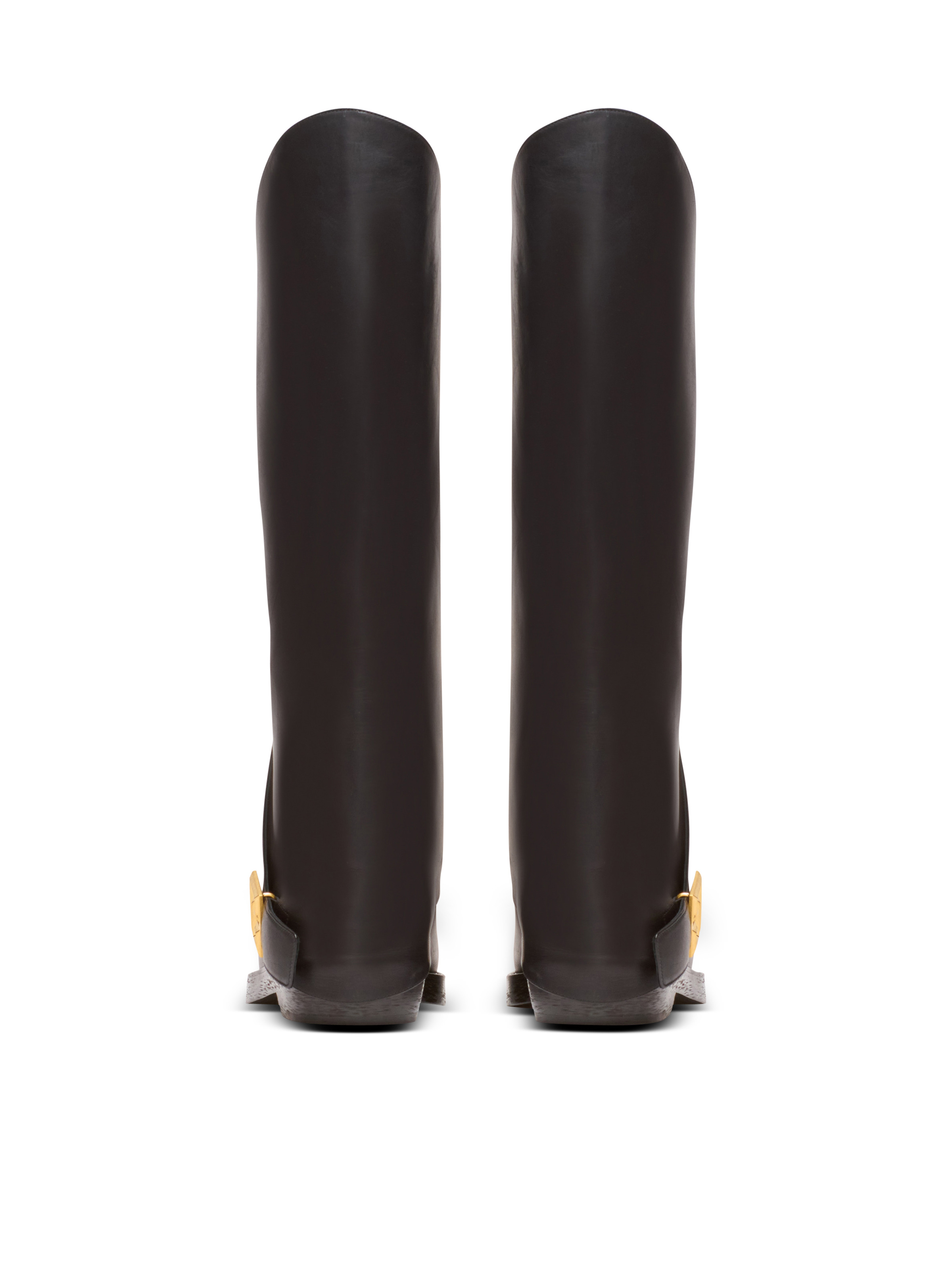 Twist flat leather boots - 3