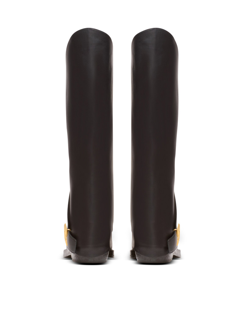Twist flat leather boots 3